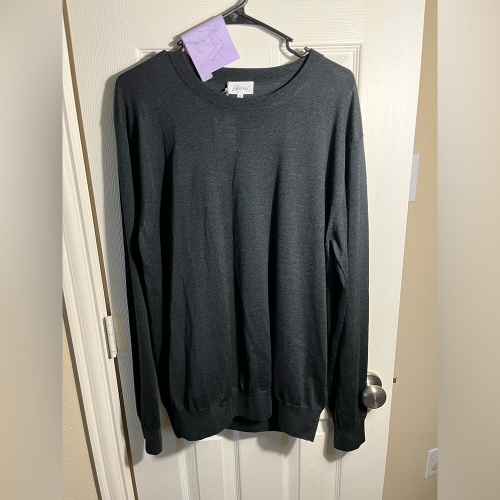 Designer Knit Crew Neck Cashmere Sweater